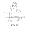 Rysunek z amerykańskiego patentu na nowy pasek na klatkę piersiową Garmin.
