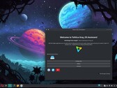 Arch-based Xray_OS Linux desktop with Tolitica assistant (Źródło obrazu: Xray_OS na SourceForge)