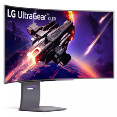 UltraGear OLED 45GS95QE ma zakrzywione wykończenie 800R. (Źródło obrazu: LG)
