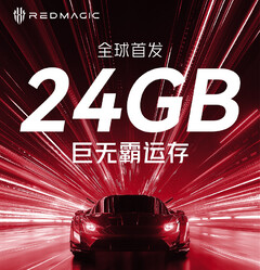 RedMagic 8S Pro będzie jednym z pierwszych smartfonów z 24 GB pamięci RAM. (Źródło obrazu: Nubia)
