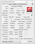 GPU-Z (AMD Radeon HD 6650M)