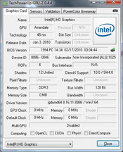 GPU-Z: Intel GMA HD