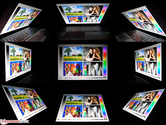 kąty widzenia matrycy DreamColor w laptopie HP EliteBook 8770w