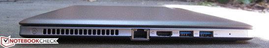 lewy bok: guzik Lenovo Onekey Recovery, LAN (Fast Ethernet), HDMI, 2 USB 3.0 lewy bok: guzik Lenovo Onekey Recovery, LAN (Fast Ethernet), HDMI, 2 USB 3.0