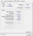 CPU-Z: pamięć operacyjna