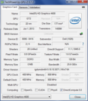 GPU-Z (Intel HD Graphics HD 4600)