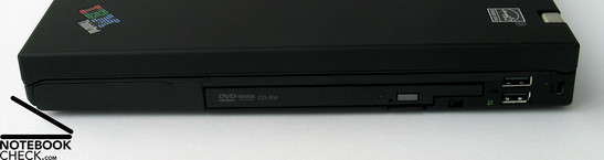 Lenovo Thinkpad T61p z prawej