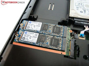 omawiany laptop posiadał 4 dyski SSD pod M.2