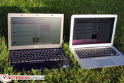 Dell Vostro V131 (z lewej) a Apple MacBook Air 13 (z prawej)