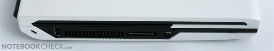 lewy bok: napęd optyczny, USB/eSATA, LAN