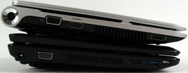 Sony Vaio YB1S1E/S (u góry) i MSI U270 (na dole)