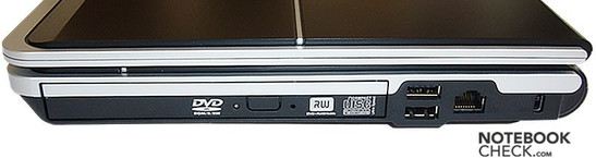 Packard Bell EasyNote BU45 z prawej