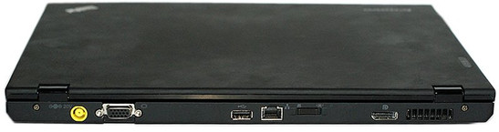 tył: gniazdo zasilania, VGA, USB, LAN, wyłącznik WiFi, DisplayPort, wlot wentylacji