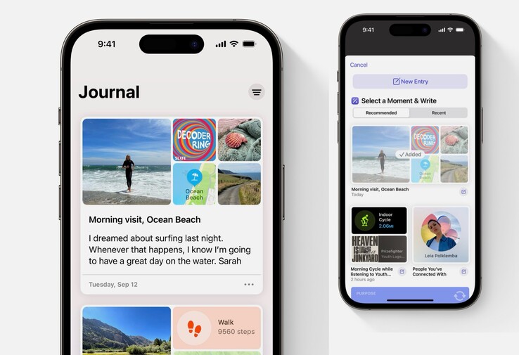 Aplikacja Journal została zaprojektowana w celu uproszczenia prowadzenia cyfrowego dziennika. (Zdjęcie: Apple)