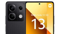 Redmi Note 13 5G w kolorze &quot;Graphite Black&quot;. (Źródło zdjęcia: Aldi Talk)