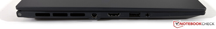 Po lewej: zasilanie, HDMI 2.1, USB-A 3.2 Gen.2 (10 Gb/s), audio 3,5 mm