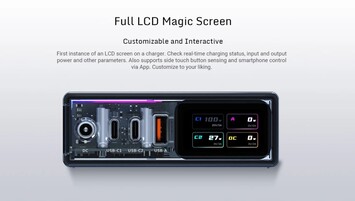 Oferowany jest konfigurowalny ekran LCD do monitorowania w czasie rzeczywistym. (Źródło: Redmagic)
