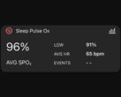 Nowy widżet Sleep Pulse Ox w aplikacji Garmin Connect zawiera tajemniczą sekcję Wydarzenia. (Źródło zdjęcia: Gadgets & Wearables)