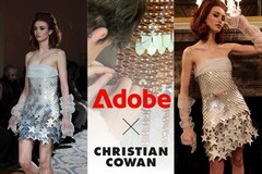 Sukienka Primrose zadebiutowała jako główna stylizacja kolekcji jesień/zima 2024 Christiana Cowana podczas NYC Fashion Week (Źródło zdjęcia: Adobe - edytowane)