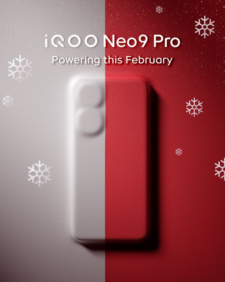 Nowy zimowy plakat Neo9 Pro. (Źródło: iQOO IN via Twitter/X)