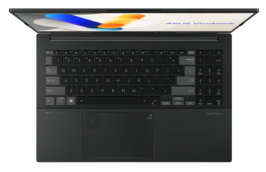 Asus VivoBook Pro 15 OLED - klawiatura z Asus DialPad. (Źródło obrazu: Asus)