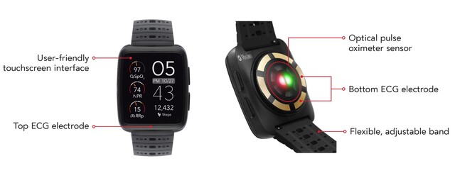 Zegarek Masimo W1 jest przeznaczony do ciągłego monitorowania SpO2 i innych parametrów życiowych. (Źródło: Masimo)