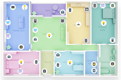 Nowy interfejs SmartThings: plan 3D przedstawiający wszystkie podłączone gadżety (Źródło: Samsung)