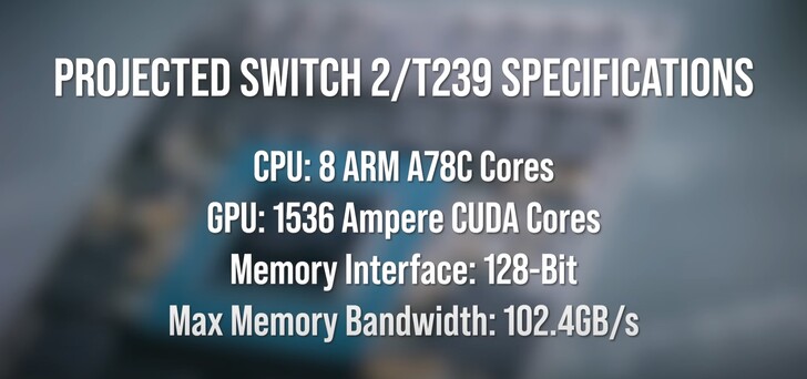 Specyfikacja Switch 2/T239. (Źródło obrazu: Digital Foundry)