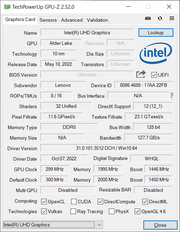 GPU-Z Procesor graficzny Intel