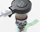 Implant mózgowy Neuralink z ładowarką, model 3D (Źródło: CGTrader)