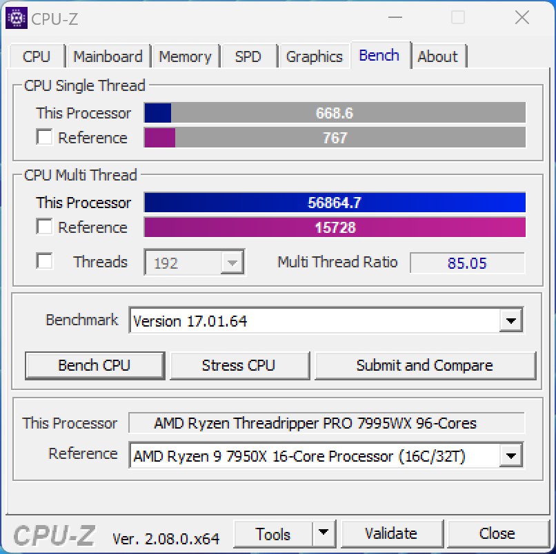 AMD Ryzen 5 5500 @ 4199.1 MHz - CPU-Z VALIDATOR