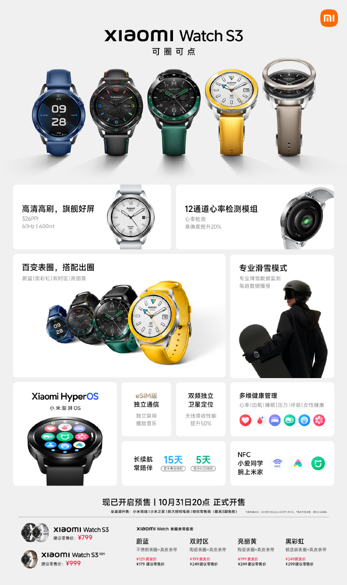 Xiaomi Watch S3 zaprezentowany jako nowy innowacyjny smartwatch w