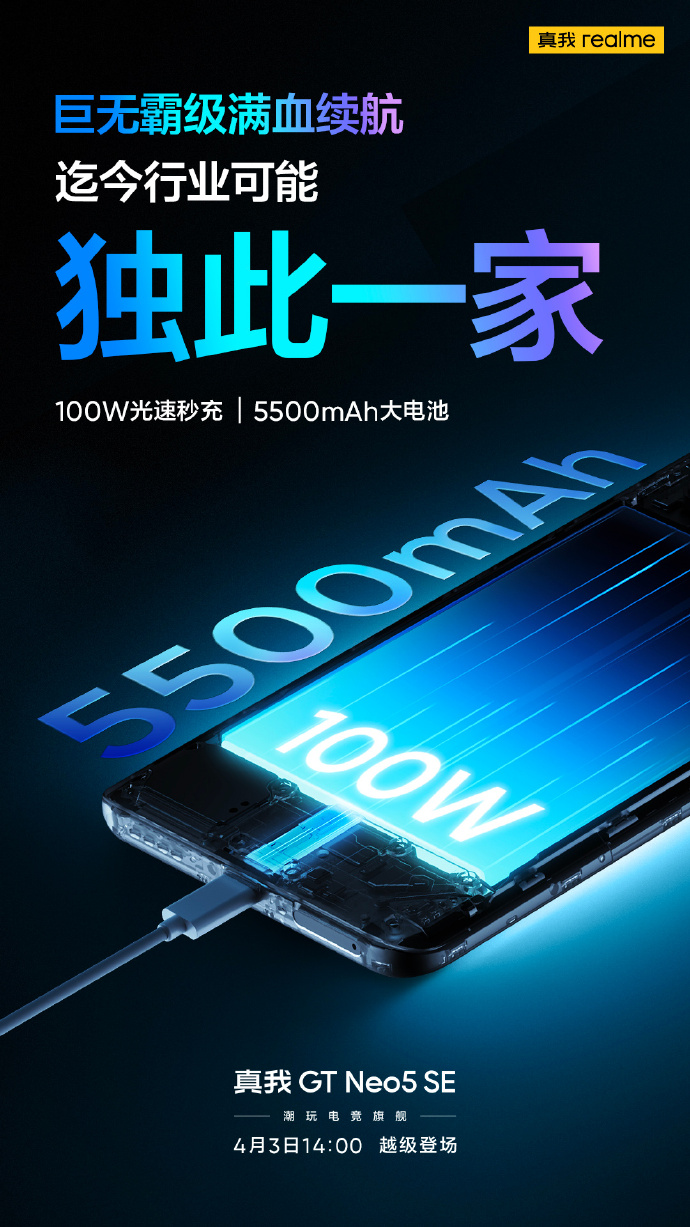 Realme w nowych teaserach Neo5 SE chwali się wydajnością bijącą Turbo. (Źródło: Realme via Weibo)