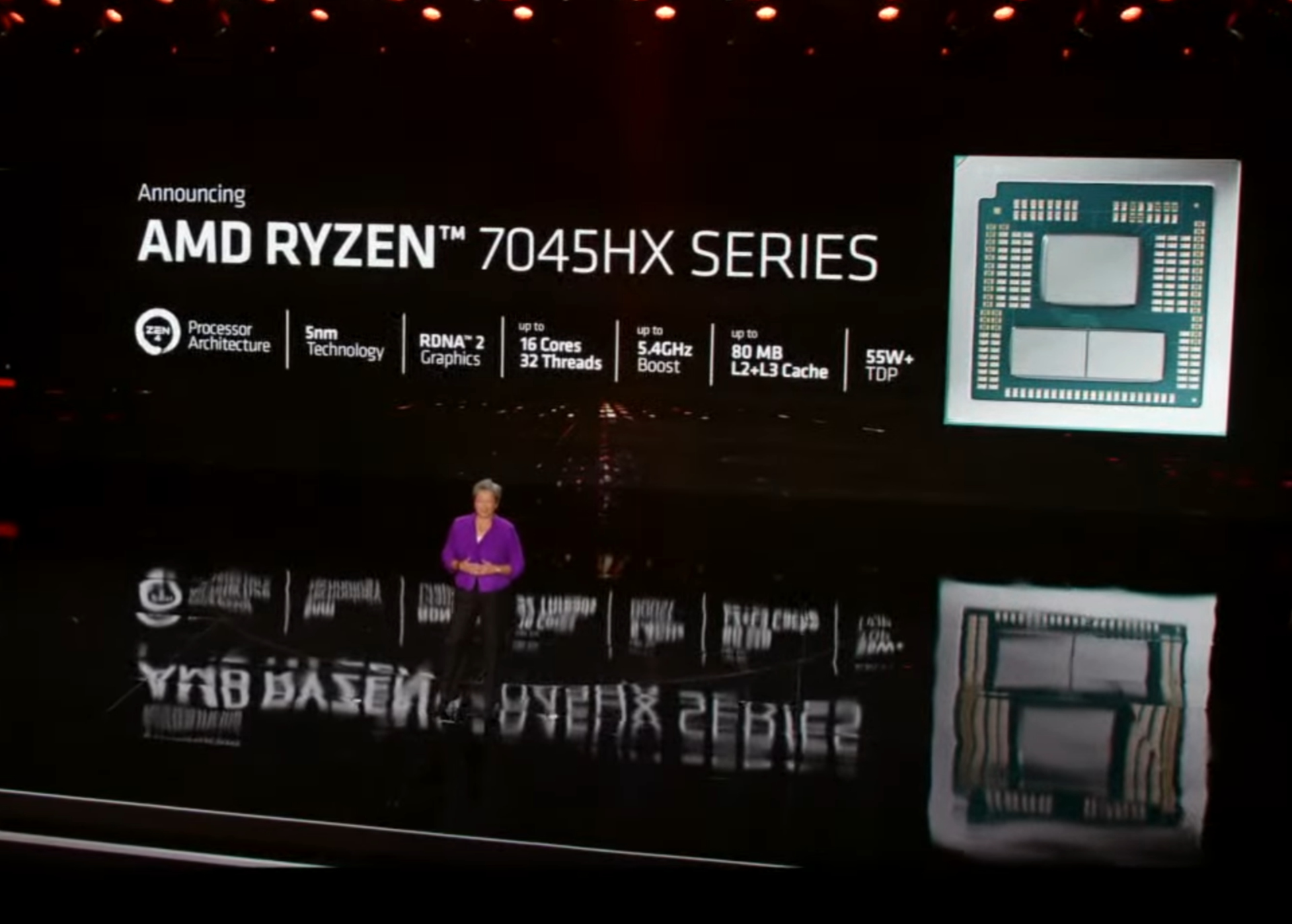 AMD wprowadza chipy do 5 nm mobilnych APU Dragon Range HX 7045HX na 