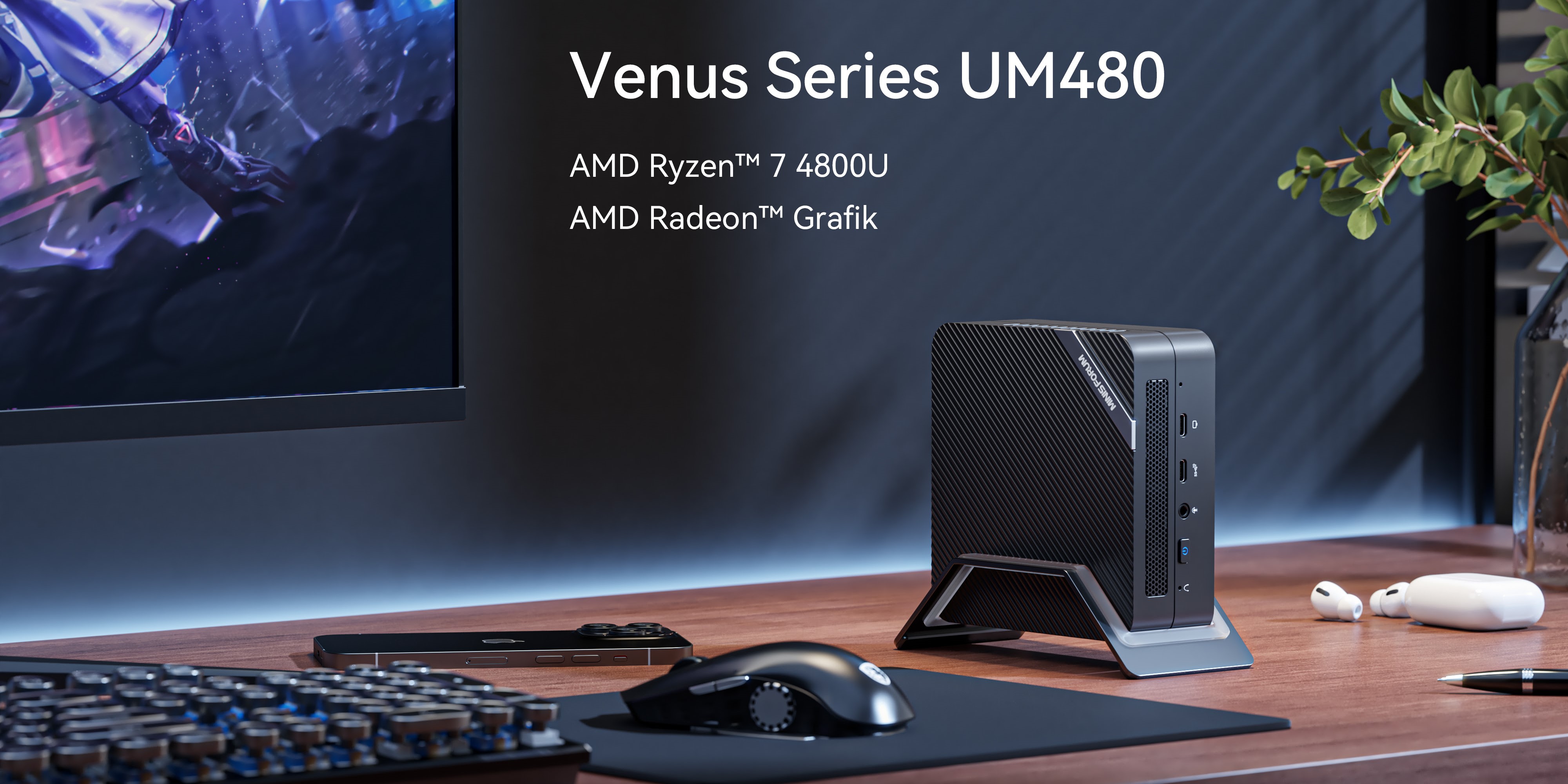 MINISFORUM Venus seria mini komputerów PC z procesorem Ryzen