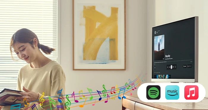 Monitory MyView mogą być używane jako bezprzewodowe głośniki do smartfonów. (Źródło obrazu: LG)