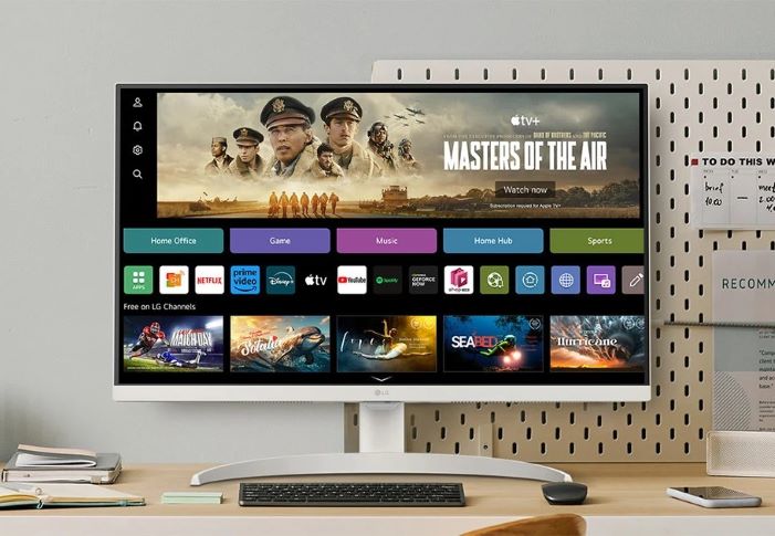 Monitory MyView obsługują system webOS z dostępem do 600 usług VOD i aplikacji. (Źródło zdjęcia: LG)