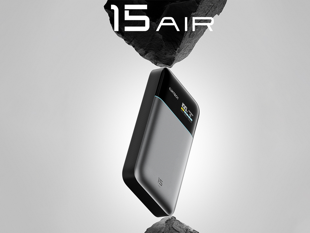 Cuktech 15 Air debiutuje jako nowy power bank SiC o smukłej i lekkiej konstrukcji