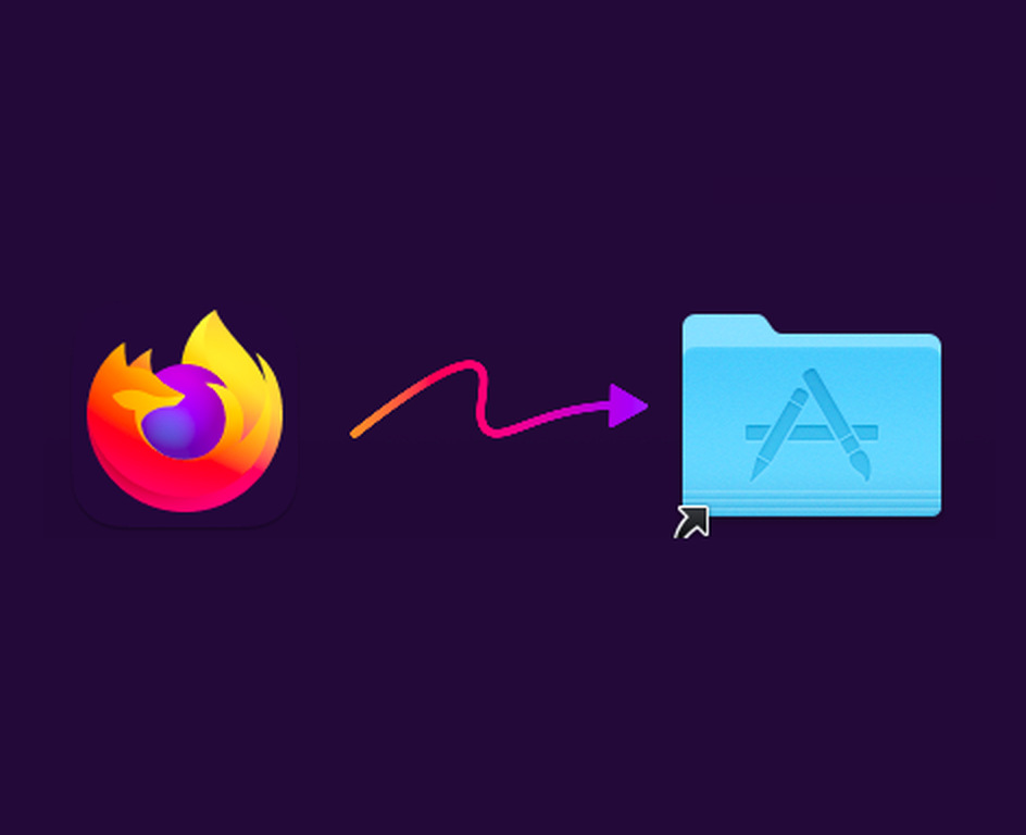 Usunięcie przez Mozillę Firefoksa 115 ESR z listy obsługiwanych przeglądarek utrudni przeglądanie sieci posiadaczom starszych systemów. Na zdjęciu - instalator Firefoksa dla macOS (Źródło obrazu: Zrzut ekranu - Notebookcheck)