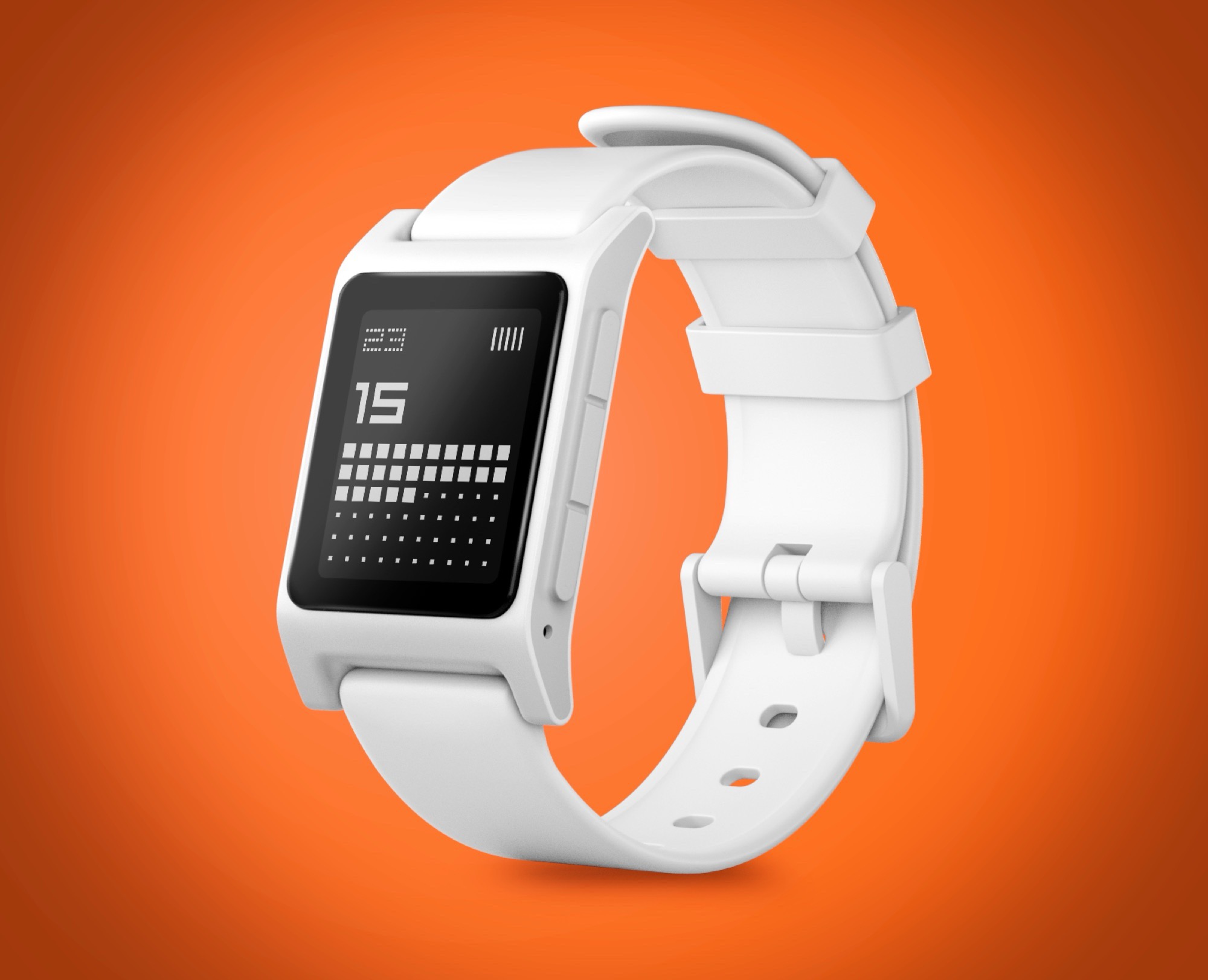 Pebble Core 2 Duo: Sprytny adapter do ładowania smartwatcha w stylu retro pokazany na zdjęciu