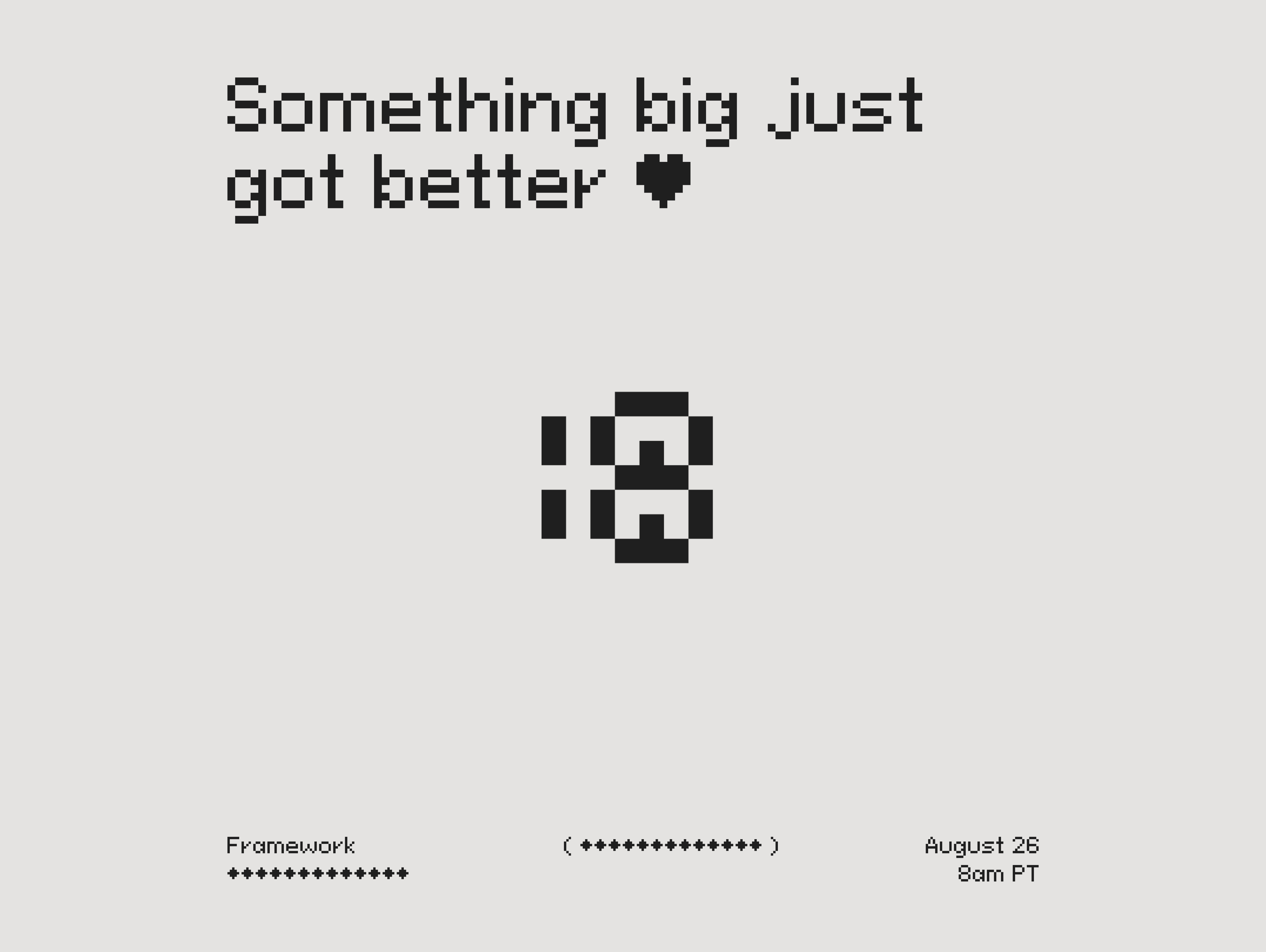 "Coś dużego" zwiastun Framework może wskazywać na 18-calowy laptop do gier