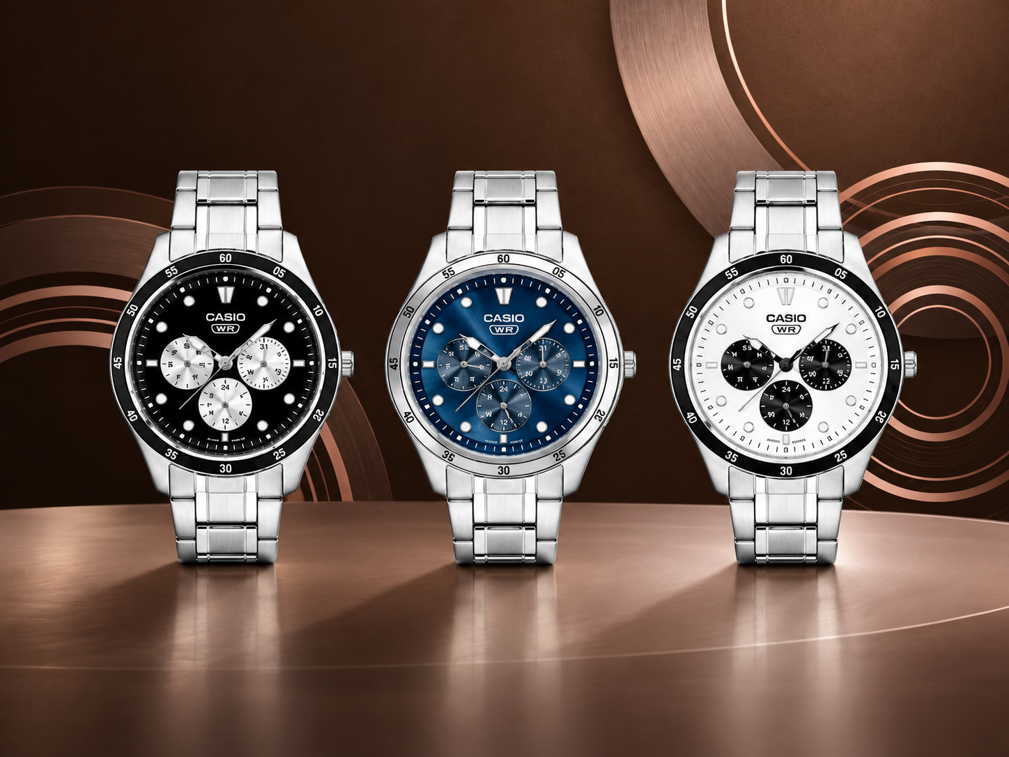 Casio wprowadza na rynek cztery stylowe zegarki ze stali i skóry w przystępnych cenach