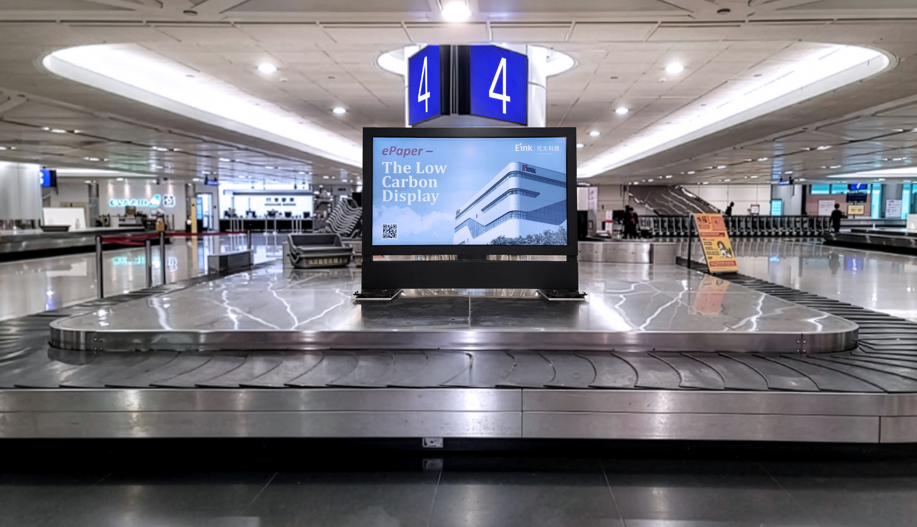 E-Ink instaluje 75-calowy wyświetlacz e-papierowy na lotnisku Taipei Taoyuan Airport