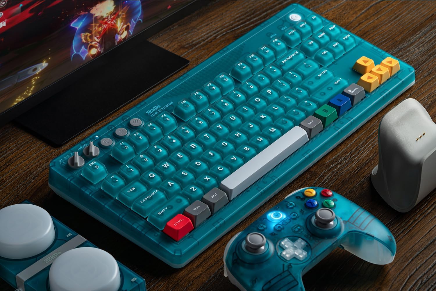 Klawiatura Retro 87 oraz bezprzewodowy kontroler Ultimate 2 firmy 8BitDo pojawiają się w nowych kolorach