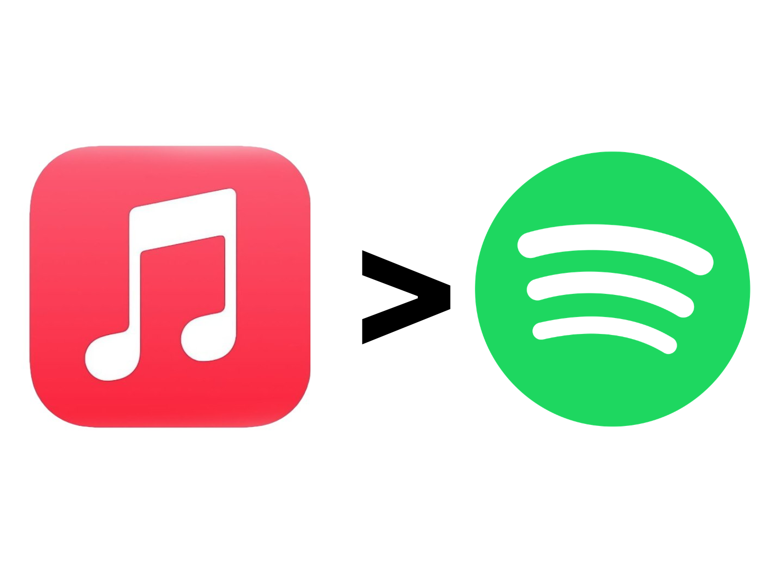 Apple Muzyka nigdy nie była tak daleko przed Spotify