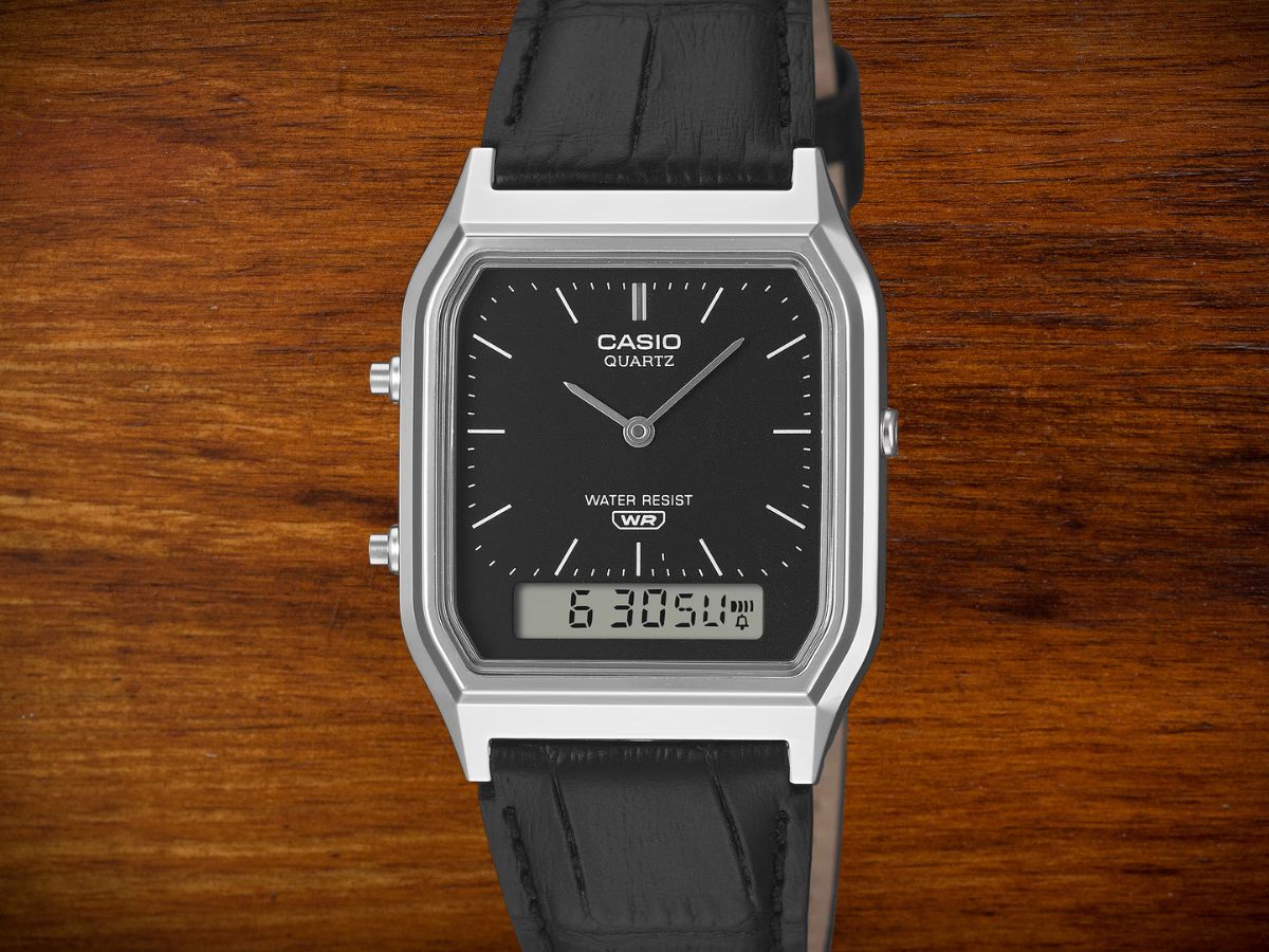 Premiera nowych hybrydowych zegarków Casio AQ-230 ze skórzanymi paskami