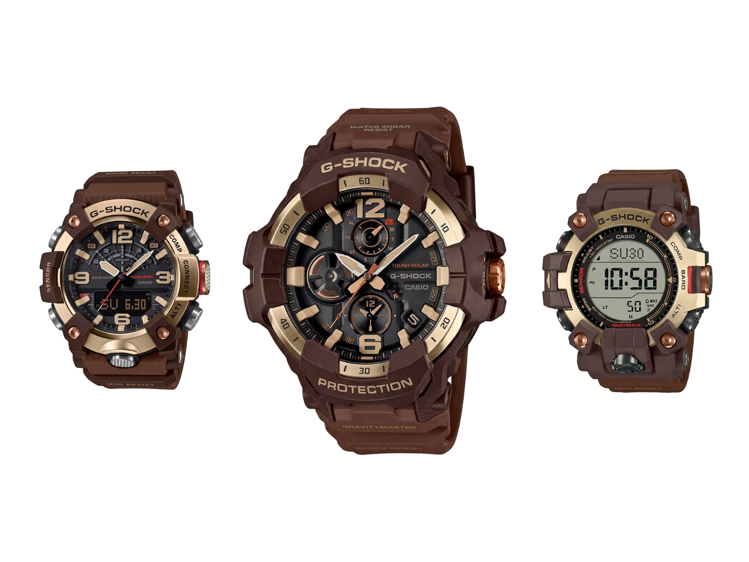 Casio: Wyciekły informacje o trzech nowych modelach zegarków G-Shock: Mudmaster, Mudman i GravityMaster