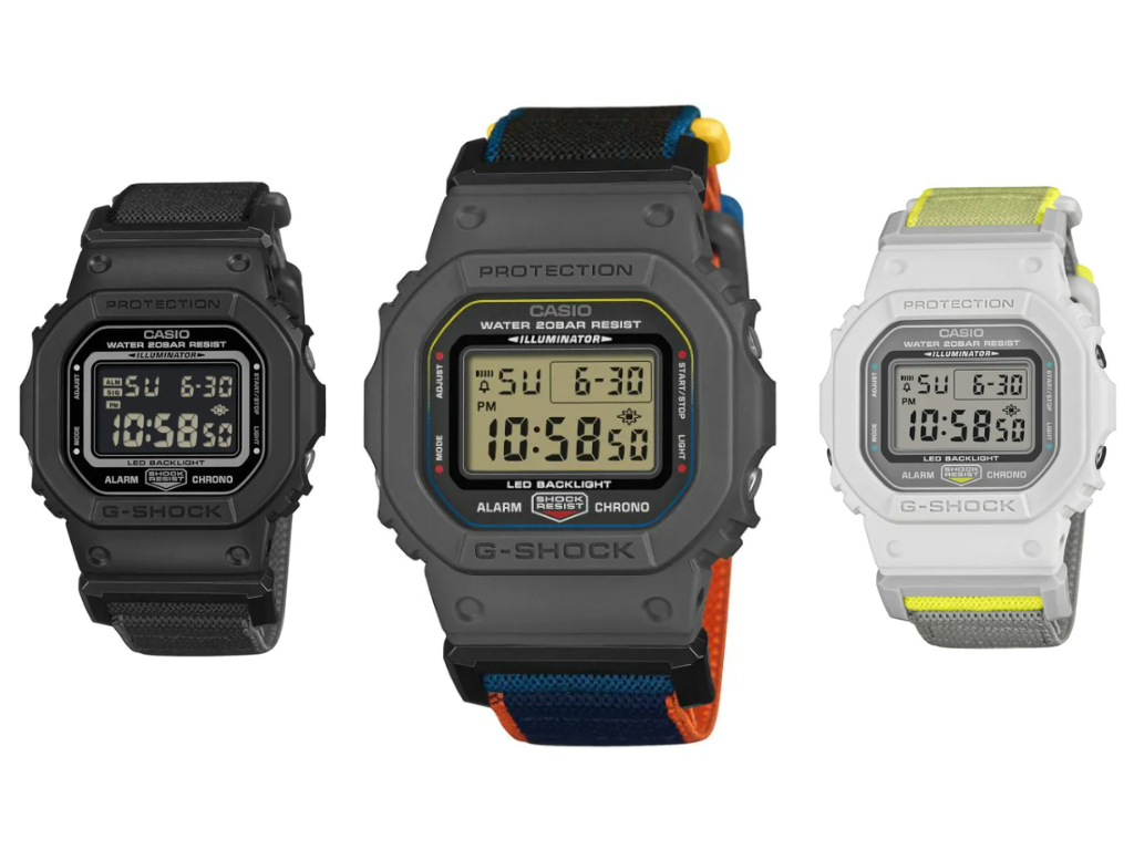 Nowe zegarki Casio G-Shock DW-5600MNC ze stylowymi paskami ujawnione przed marcową premierą