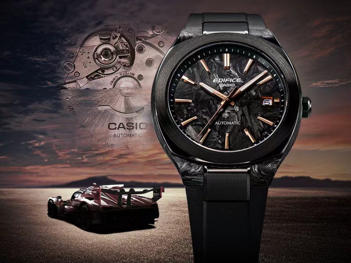 Casio prezentuje nowy zegarek mechaniczny Edifice z karbonową tarczą