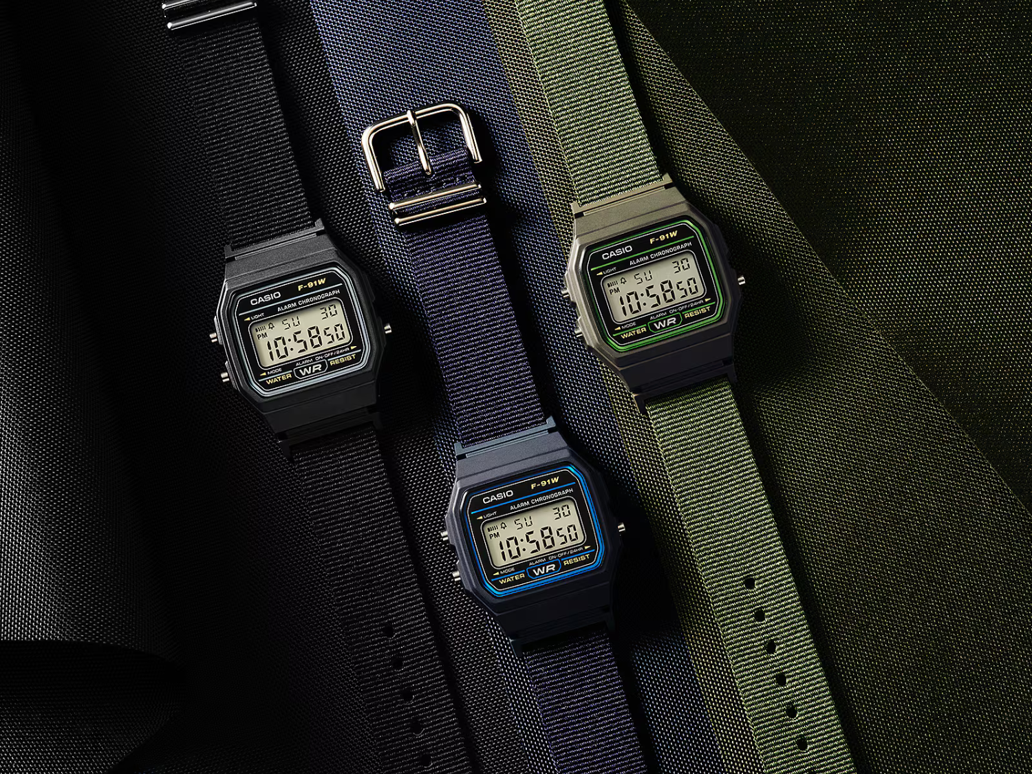Nowe, przystępne cenowo zegarki Casio z serii F-91WF zostały oficjalnie zaprezentowane w trzech wersjach kolorystycznych i z nowymi paskami